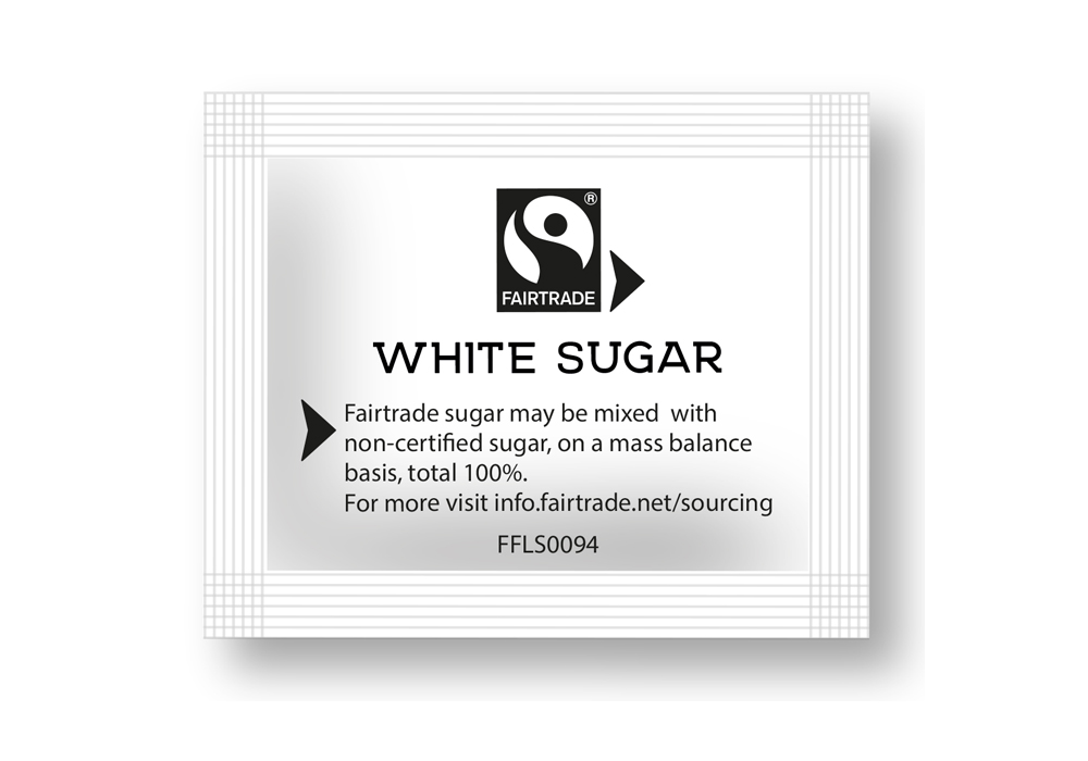 White Sugar Sachets Fairtrade 1000 pcs