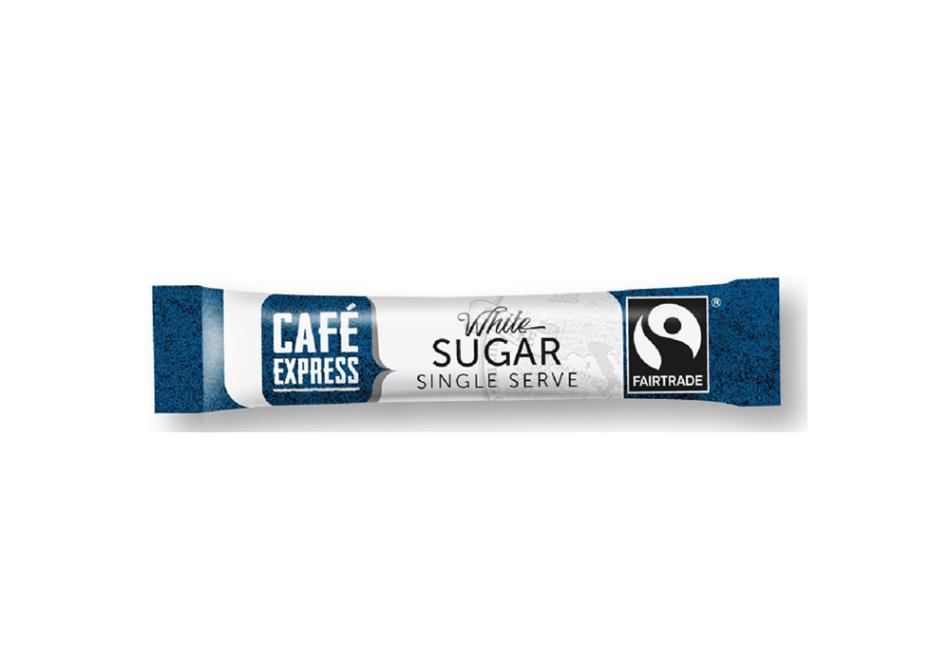 Cafe Express Fairtrade - White Sugar Sticks 1000 pcs